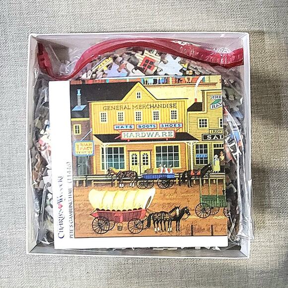 Charles Wysocki "Pete's Gambling Hall " 1,000 piece Jigsaw Puzzle - Picture 2 of 3